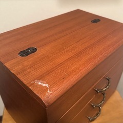 木製 裁縫箱の画像