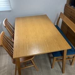 ダイニングチェア ベンチの画像