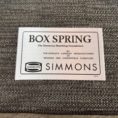 シモンズ ボックススプリング マットレス シングル2台 クイーンの画像