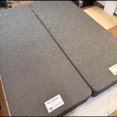 シモンズ ボックススプリング マットレス シングル2台 クイーンの画像