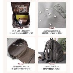 プレゼントに♪　新品　ドット柄リュック　２つあり！　
 の画像