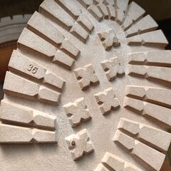 新品 23cm レディース ブーツ ブラウン 厚底 シューズ サイドゴア 識別番号:【B204-S】の画像