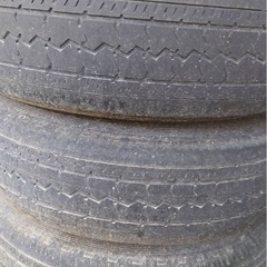 ハイエース　200系　一時的な仮タイヤとしての画像