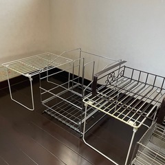 収納小物類 ステンレス水切りラック無料！の画像