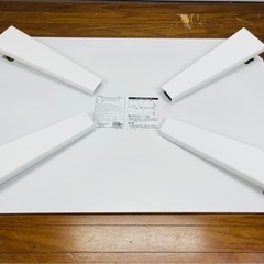 折りたたみテーブル 八角鏡面テーブル サイズ:幅750×奥行500×高さ317mmの画像