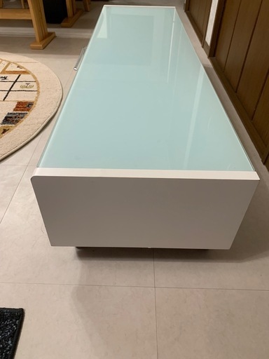 テレビ台、ガラス 1500mm x 400mm x 300mm