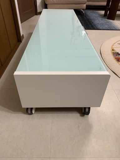 テレビ台、ガラス 1500mm x 400mm x 300mm