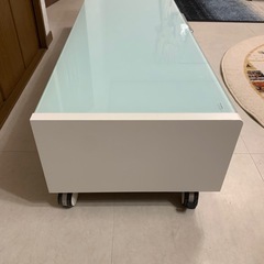 テレビ台、ガラス 1500mm x 400mm x 300mmの画像