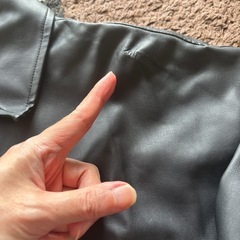 WEGO フェイクレザーシャツジャケット　Mの画像