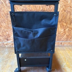 L0715サイドテーブルワゴン プロジェクターワゴン サイドポケット付き キャスター付きの画像