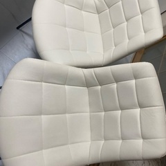 レザー ダイニング チェア 4脚セットの画像