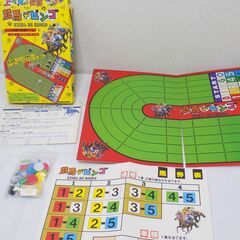 競馬デビンゴ　競馬ボードゲーム　【緑色チップ１枚欠品】　【非対面取引です】の画像