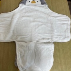 未使用　おくるみ　ペンギン　赤ちゃん　ベビーの画像