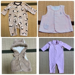 子供服まとめ売り　8枚　キリンのソフィー　GAP ラルフローレン　など　ロンパース　ベストの画像