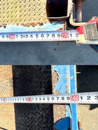 農業用トレーラ 農用運搬車 荷物用トレーラー 型式不明 270×160cm