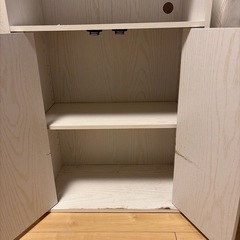 カラーボックス　レンジ台の画像