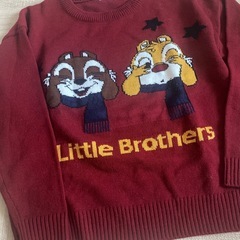 チップ&デール　ボルドー　ニットの画像