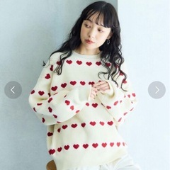 FREAK'S STORE　ハート柄ニットの画像