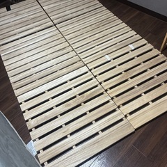 スノコベット　桐スノコベッド　三つ折り　セミダブル　の画像