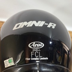 ◆Arai 55・56㎝◆ アライ フルフェイスヘルメット OMNI-R ブラック SNELL FCL Fiber Complex Laminate◆の画像