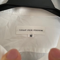 ・白シャツ、LEAF FOR GROOM Mサイズの画像
