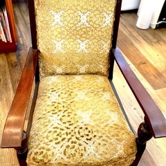 アンティーク 一人掛けソファ ロココ 金華山 オールド ヴィンテージ 木製　皇室の画像