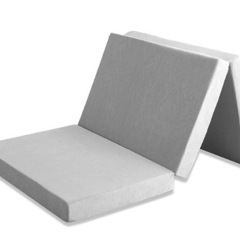 ダブル　タンスのゲン マットレス ダブル【全部洗える】厚み10cm「純」高反発(R) 密度25D 硬さ190N 三つ折り 敷布団 パイルの画像