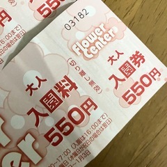 加西 フラワーセンター 入園券 2枚セットの画像