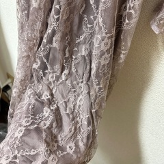お花 レース ロングドレス Mサイズ ほぼ未使用の画像
