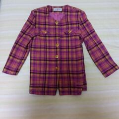 レディース　チェックジャケット　2着セット　Lサイズの画像