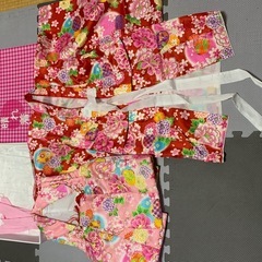 【9点フルセット】 七五三 着物 3歳 女の子 753 フルセットの画像