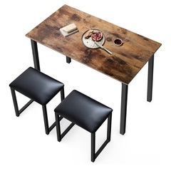 HOMOOI ダイニングテーブルセット クッション付き収納式チェアの画像