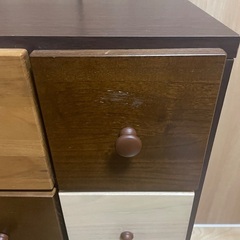 ニトリ天然木ローチェスト(クオーレ2 60-4 DBR)の画像