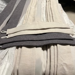 ニトリ　カーテン　100×100 2種類の画像