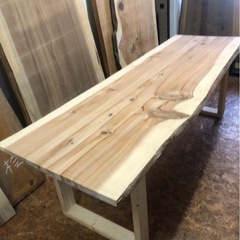 大特価 一枚板ダイニングテーブルの画像