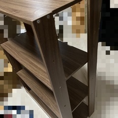 棚　シェルフ　ラック　ダークブラウンの画像