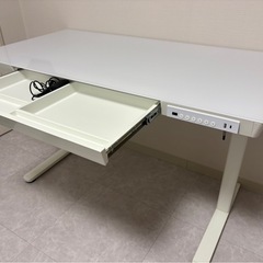 昇降テーブル パソコンデスク ダイニングテーブル 勉強机の画像