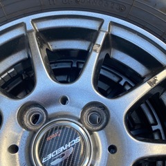 155/65R13 BRIDGESTONE NEWNO 4本セット シュナイダーのアルミホイール付き の画像