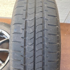 155/65R13 BRIDGESTONE NEWNO 4本セット シュナイダーのアルミホイール付き の画像