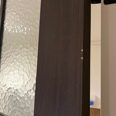 【12/11まで】LIXIL ラシッサDパレット＊スモークオーク＊片開きドア＊ガラス入り＊幅70×高さ198（大阪梅田茶屋町） の画像