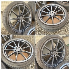 20インチ ミシュラン アメ鍛 超軽量　コンケーブ 逆ゾリ アウディ BMW ベンツの画像