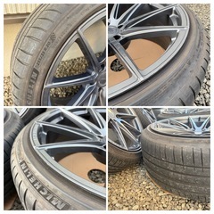 20インチ ミシュラン アメ鍛 超軽量　コンケーブ 逆ゾリ アウディ BMW ベンツの画像