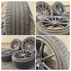 20インチ ミシュラン アメ鍛 超軽量　コンケーブ 逆ゾリ アウディ BMW ベンツの画像