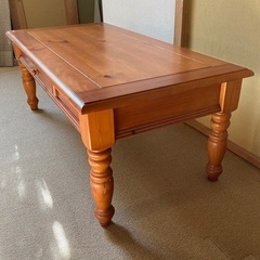 カントリー調のローテーブルを格安でお譲りしますの画像