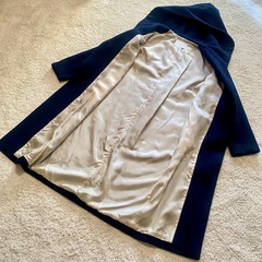 TIARA ティアラ ウール キュプラ フードロングコート Mサイズの画像