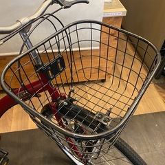 26インチ　6段変速　自転車　ワインレッドの画像