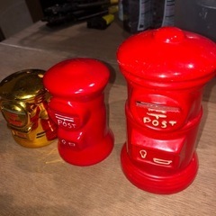 貯金箱3個　郵便ポスト型の画像