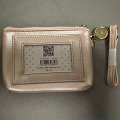 【新品・未使用】grace nature リール付き パスケース フラミンゴ 花柄 ポーチの画像