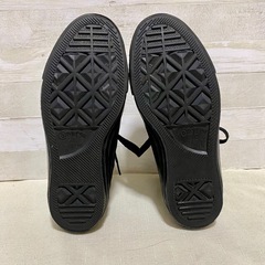 【美品】コンバース オールスター ハイカット 22.5cm 黒 迷彩柄の画像