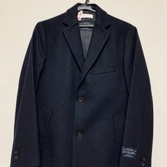 【美品：原価半額！】BEAUTY&YOUTH チェスターコート S ネイビーの画像